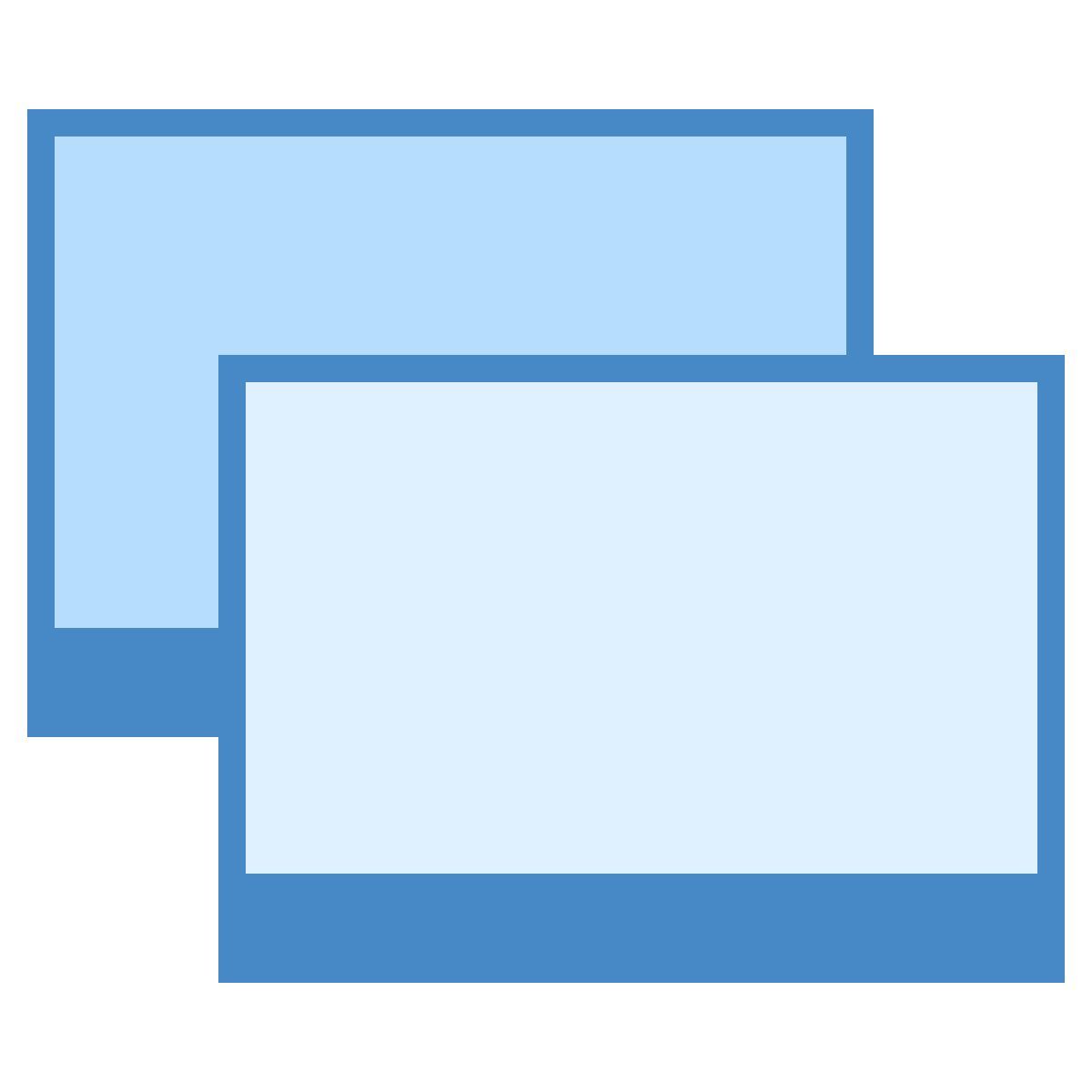 blue ui style machine virtuelle icon