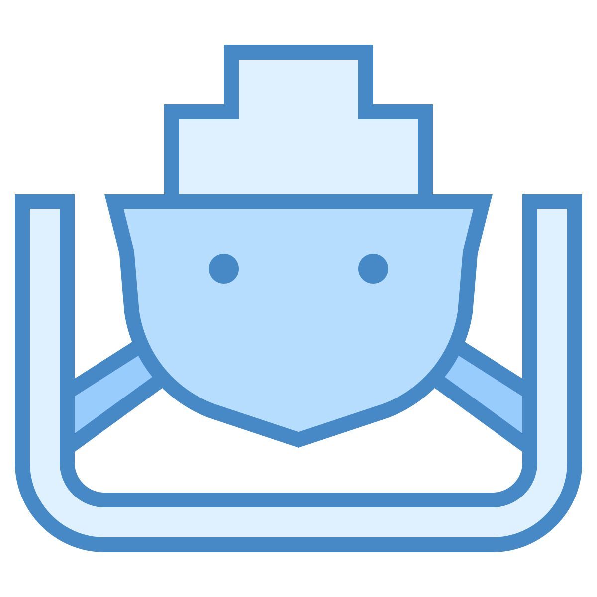 blue ui style 码头 icon