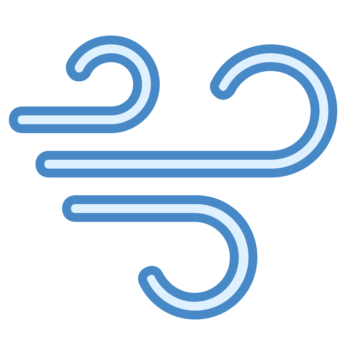 blue ui style wind  v2 icon