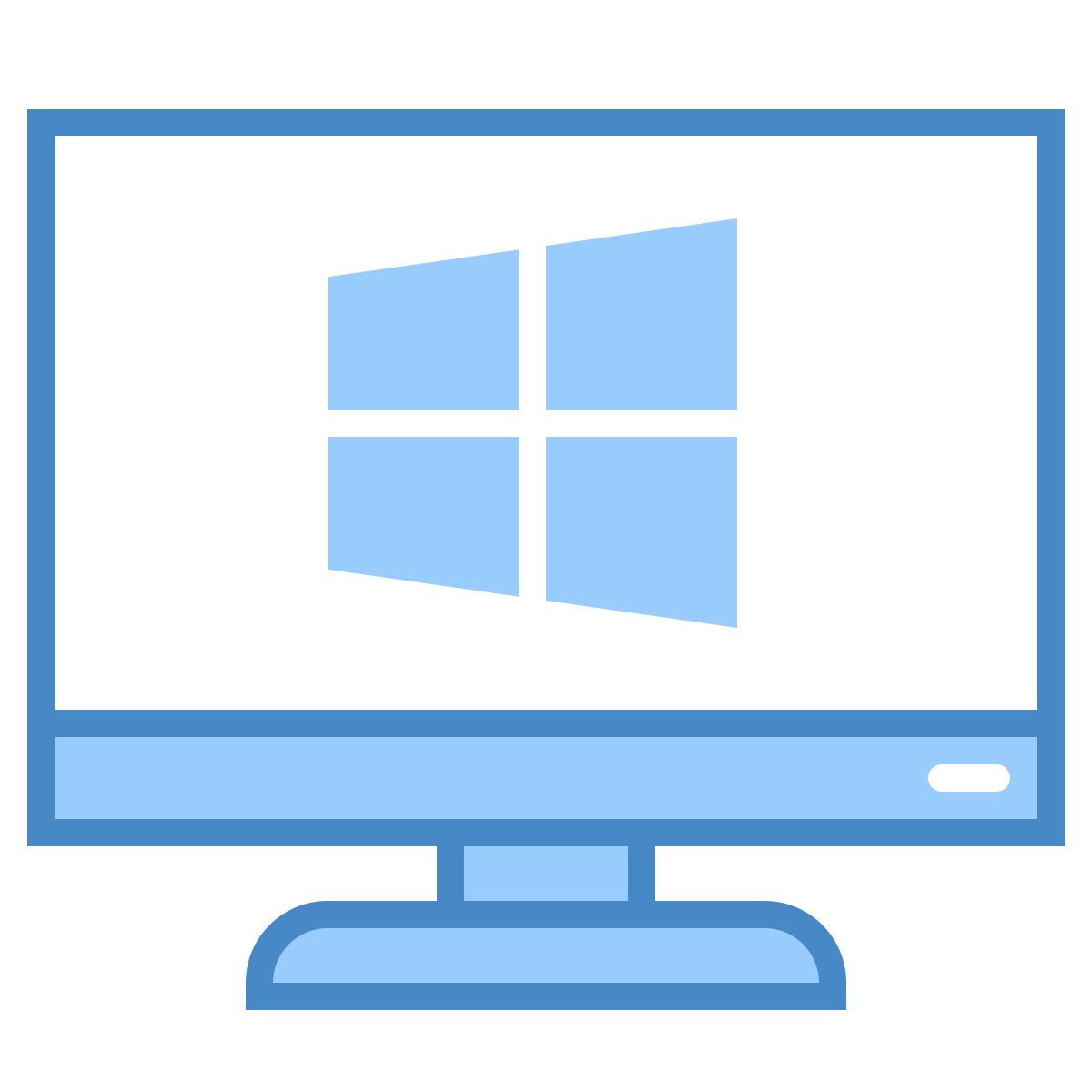 blue ui style windows client icon