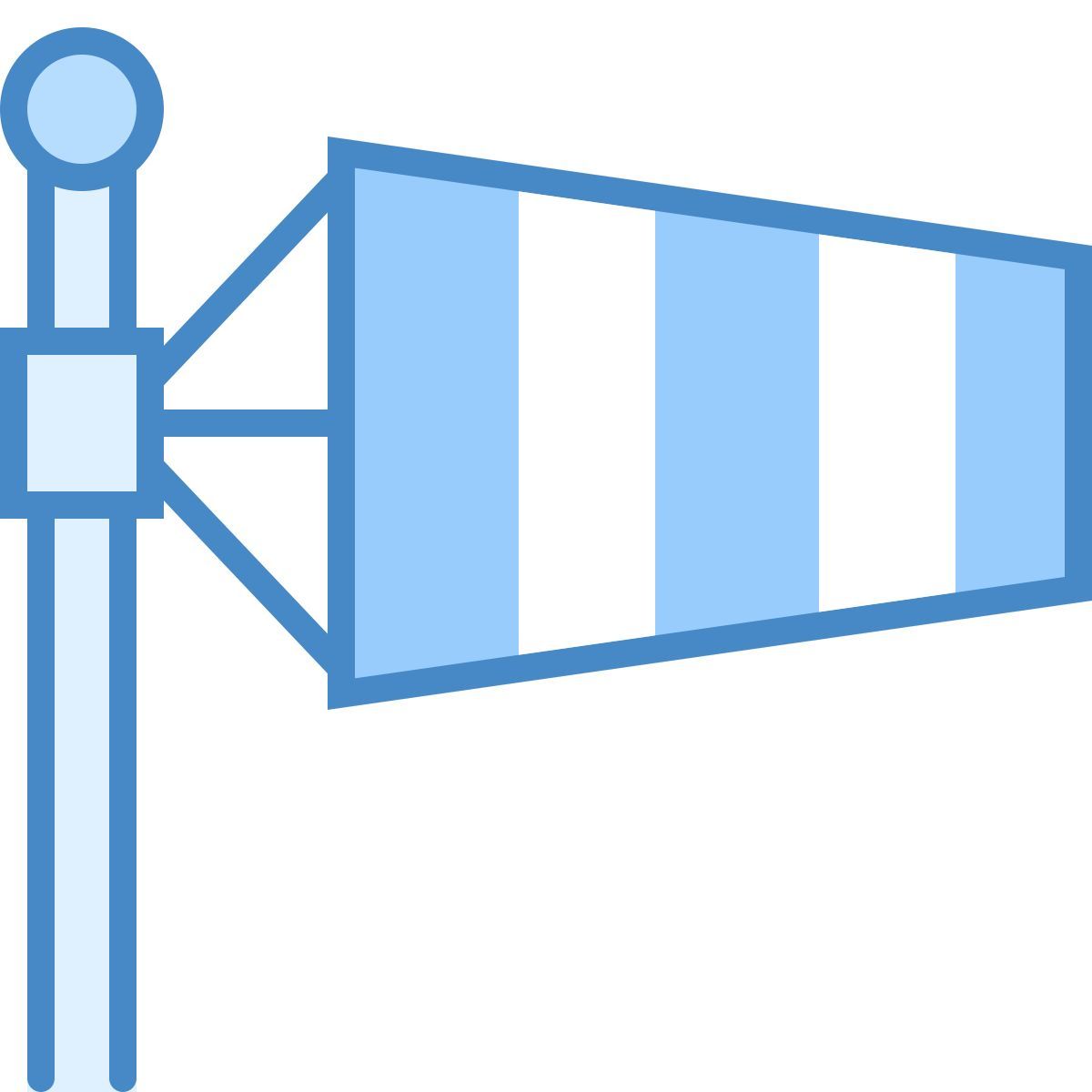 blue ui style 风向袋 icon