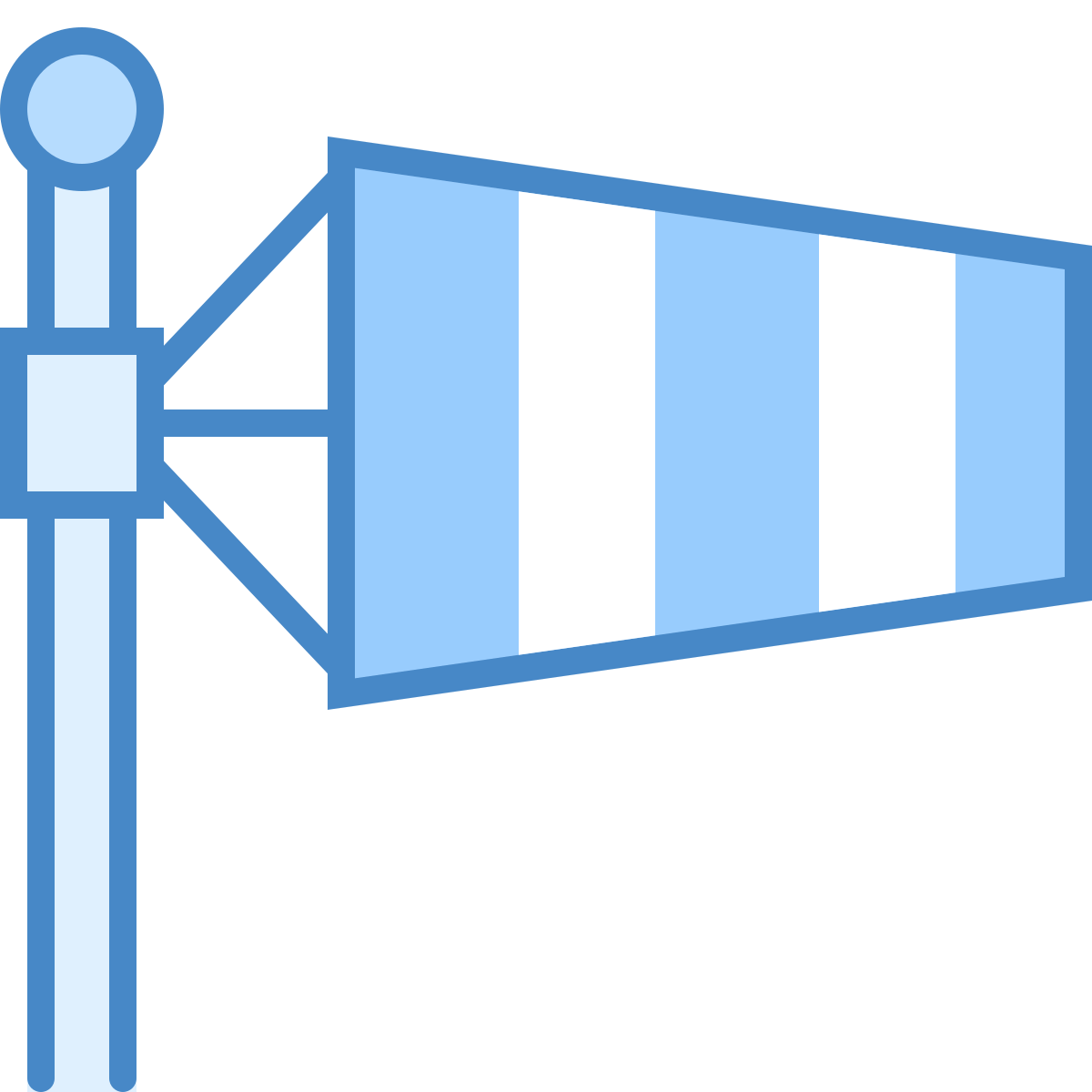 blue ui style windsock icon