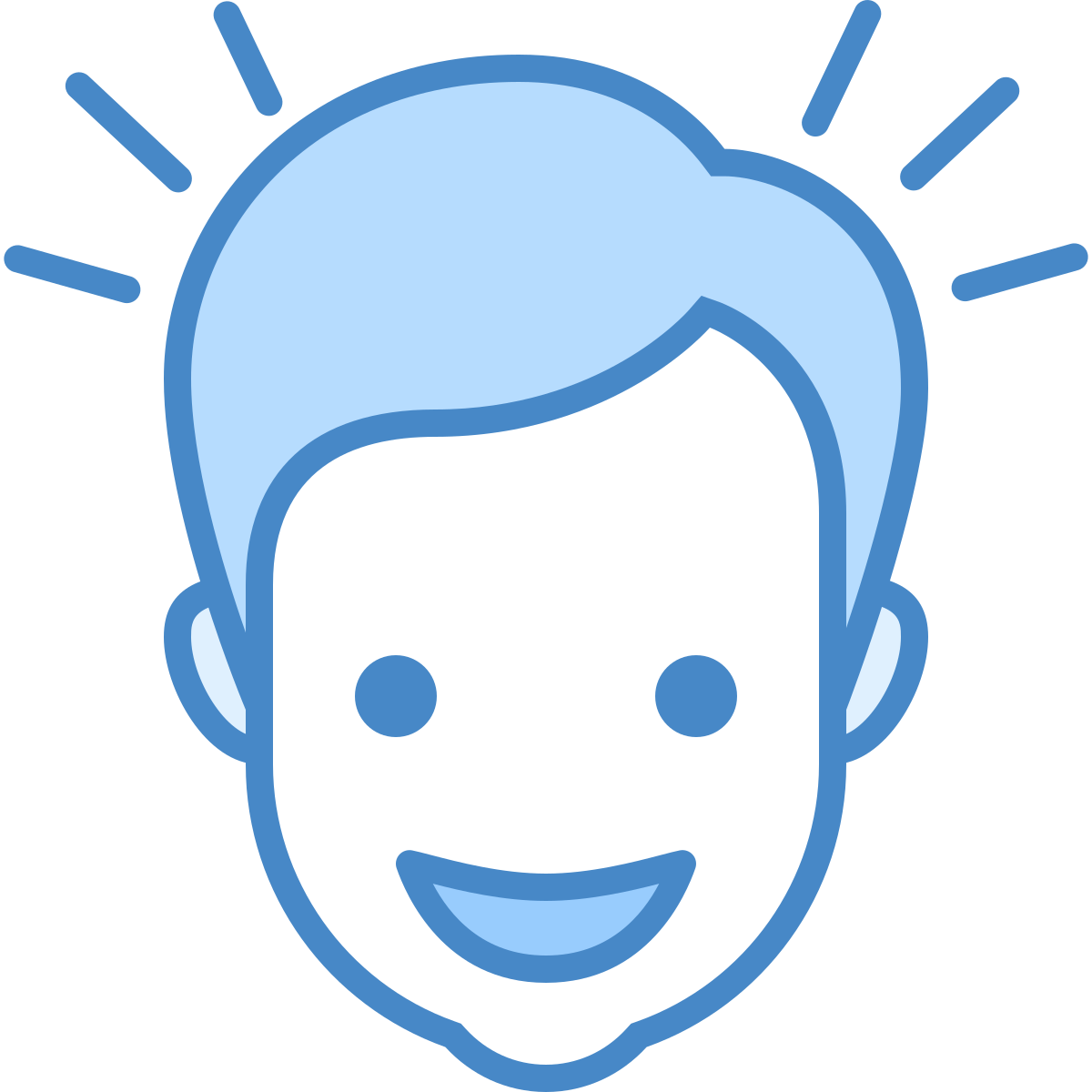 blue ui style winner icon