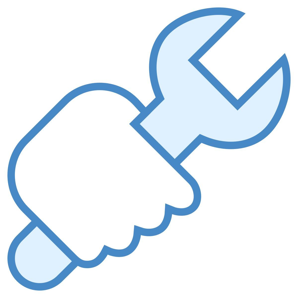 blue ui style trabajo icon