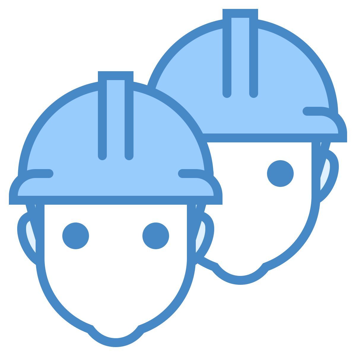 blue ui style trabajadores masculinos icon