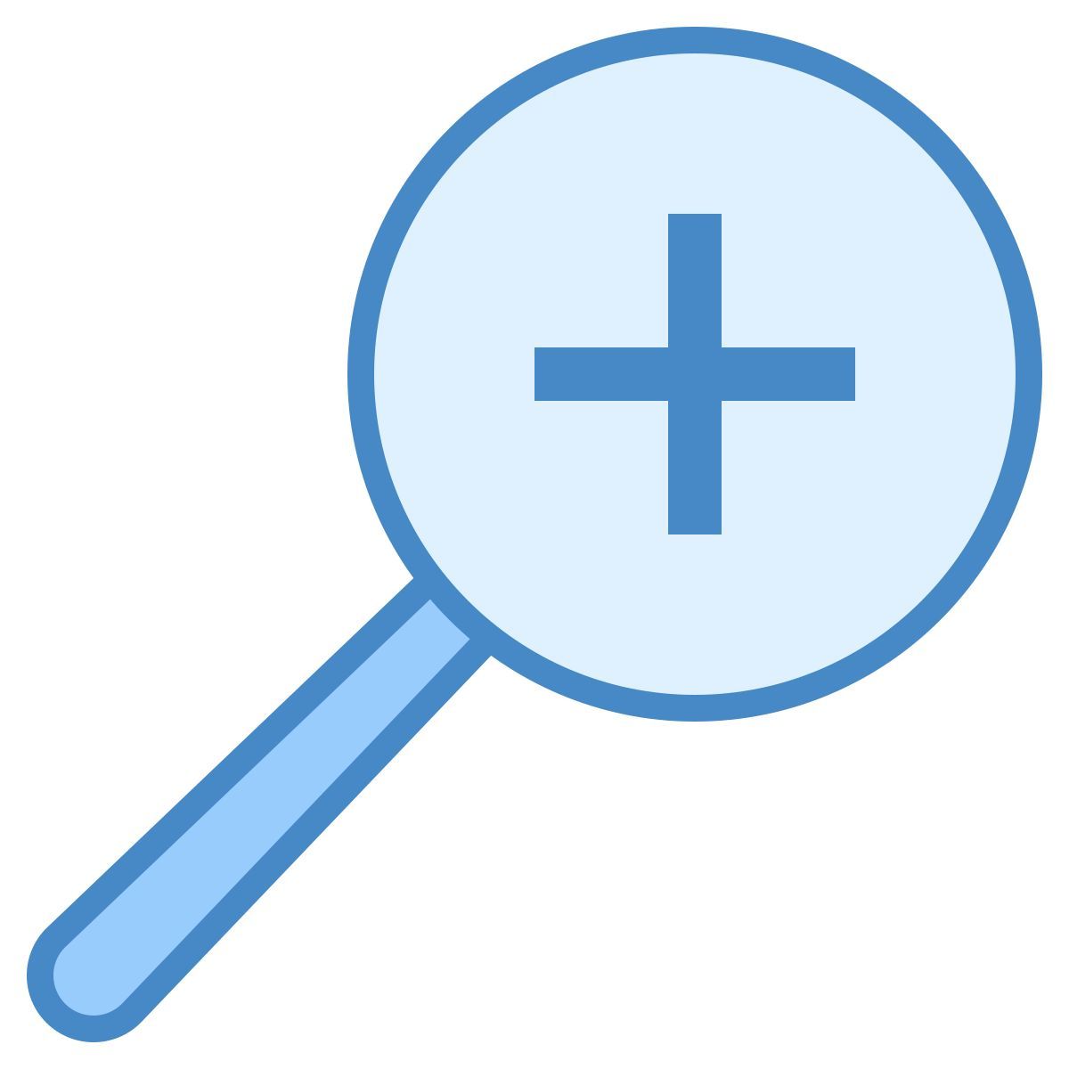 blue ui style 확대 icon