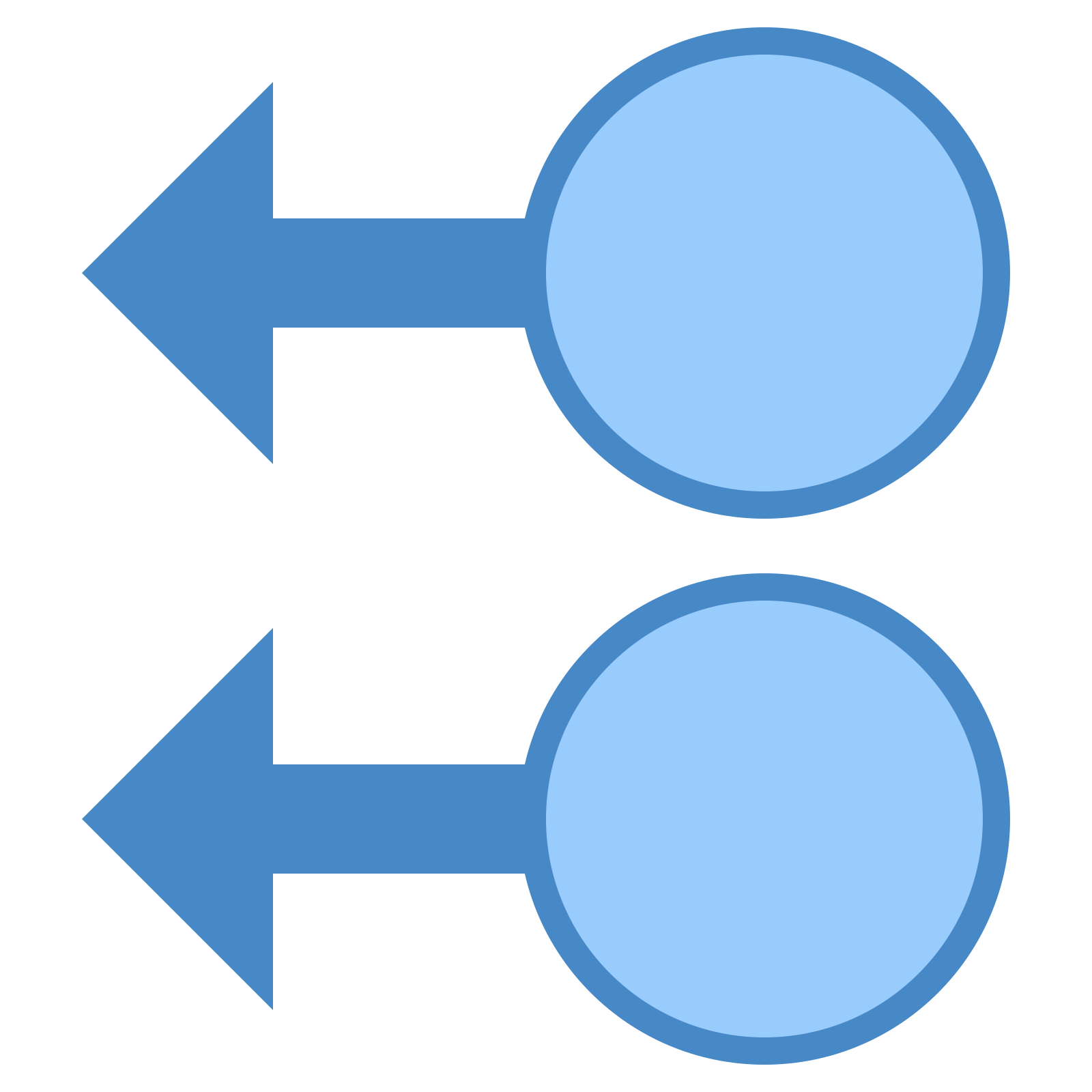 there are two matching symbols, one atop the other.