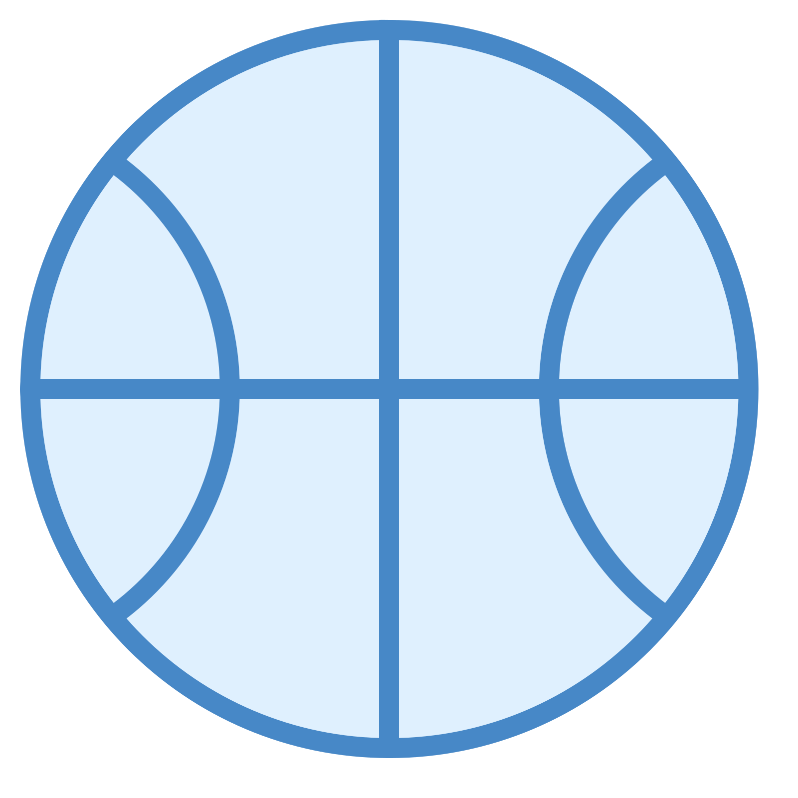 篮球 蓝色图标 (png,矢量)