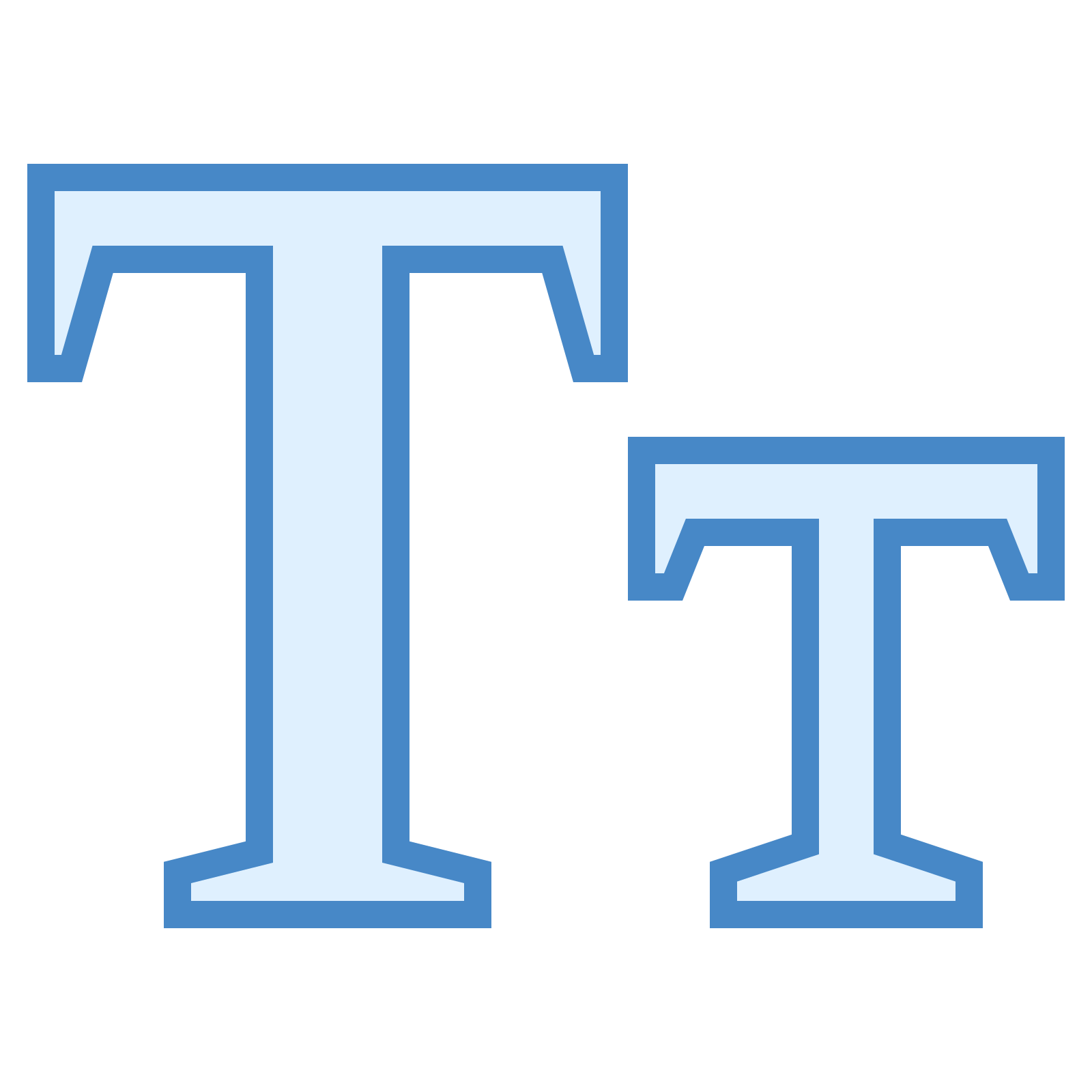 the first one is a capital letter, its a horizontal line