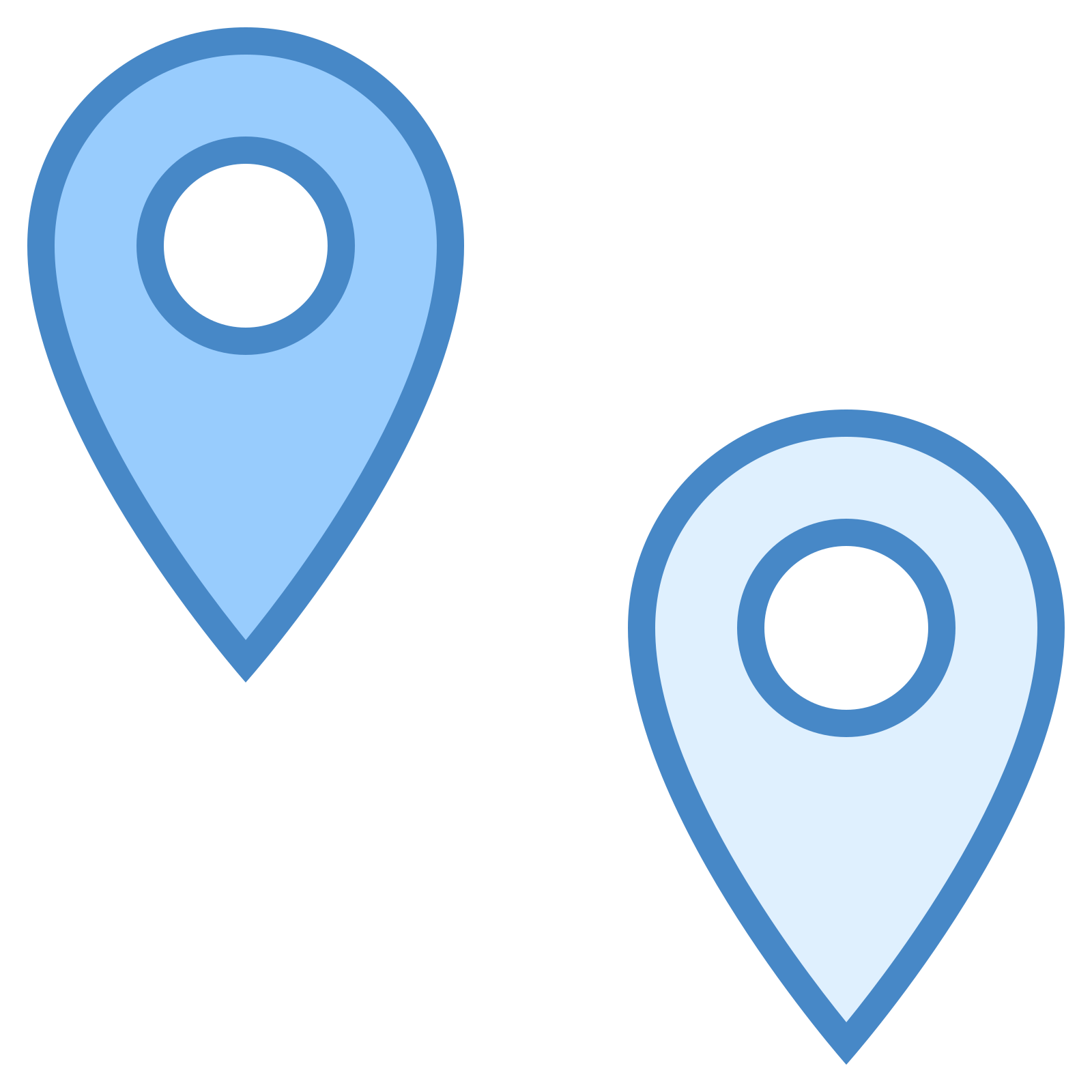 点对象 蓝色图标 (png,矢量)