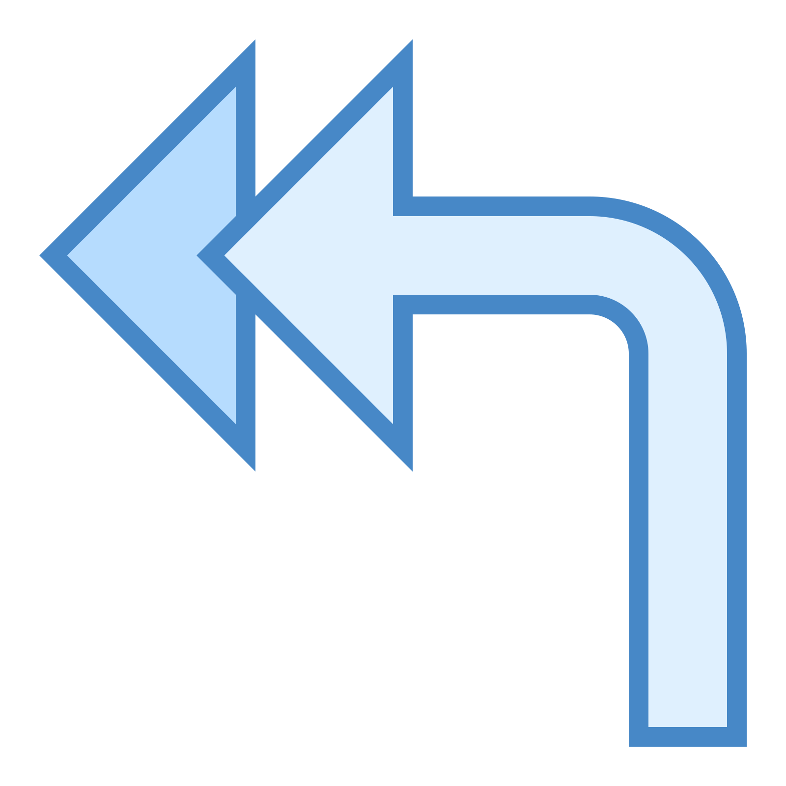 the image is a double arrow thats pointing to the left.