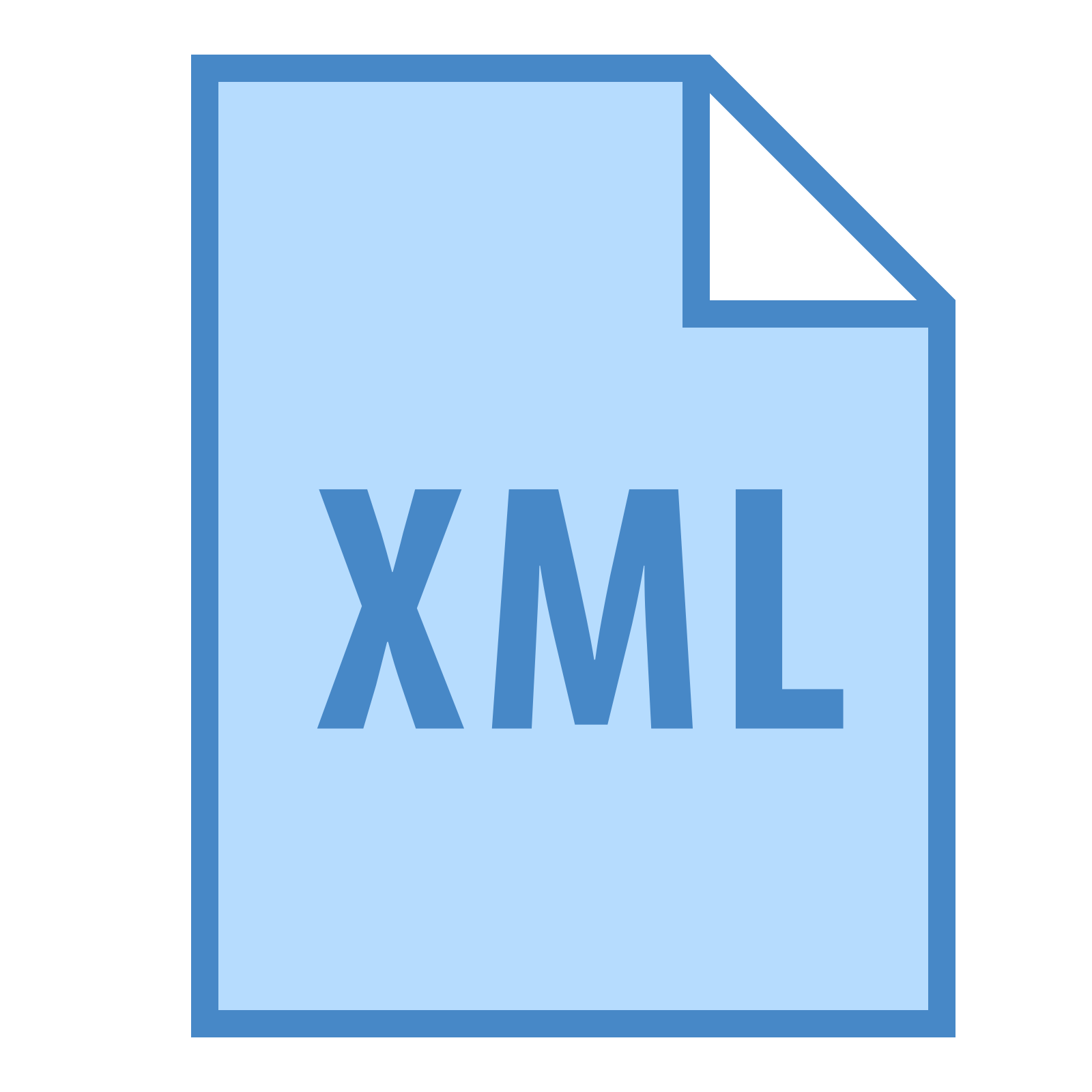 xml 蓝色图标 (png,矢量)