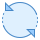 Blue UI icon