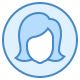 user female-circle icon