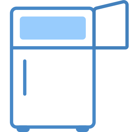 オープン冷凍庫付き冷蔵庫 アイコン 無料ダウンロード Png およびベクター