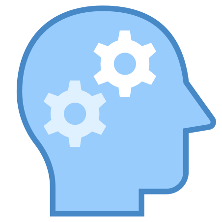 Learning icon in Blue UI Style