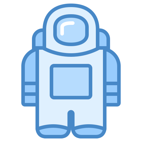 ブルー Ui スタイルでの 宇宙飛行士 のアイコン