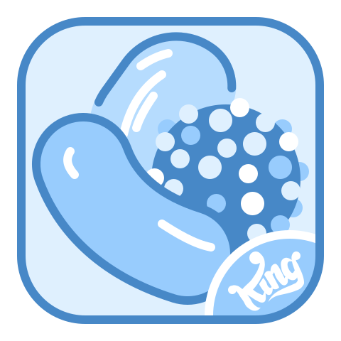 Candy Crush icon in Blue UI Style