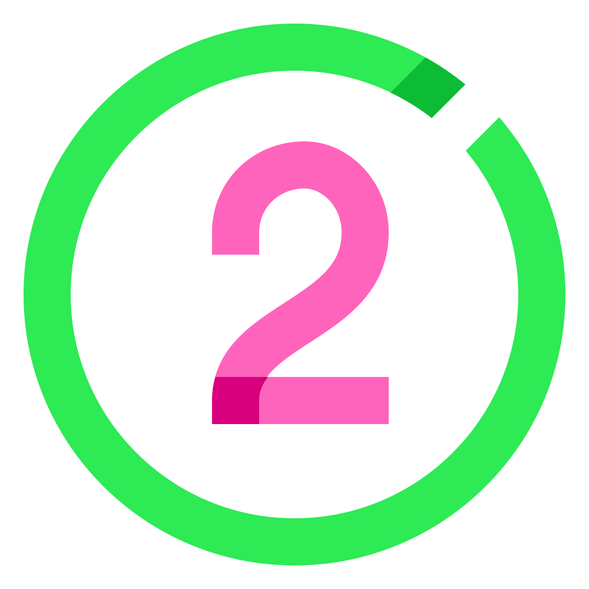 water color style 2 circle icon