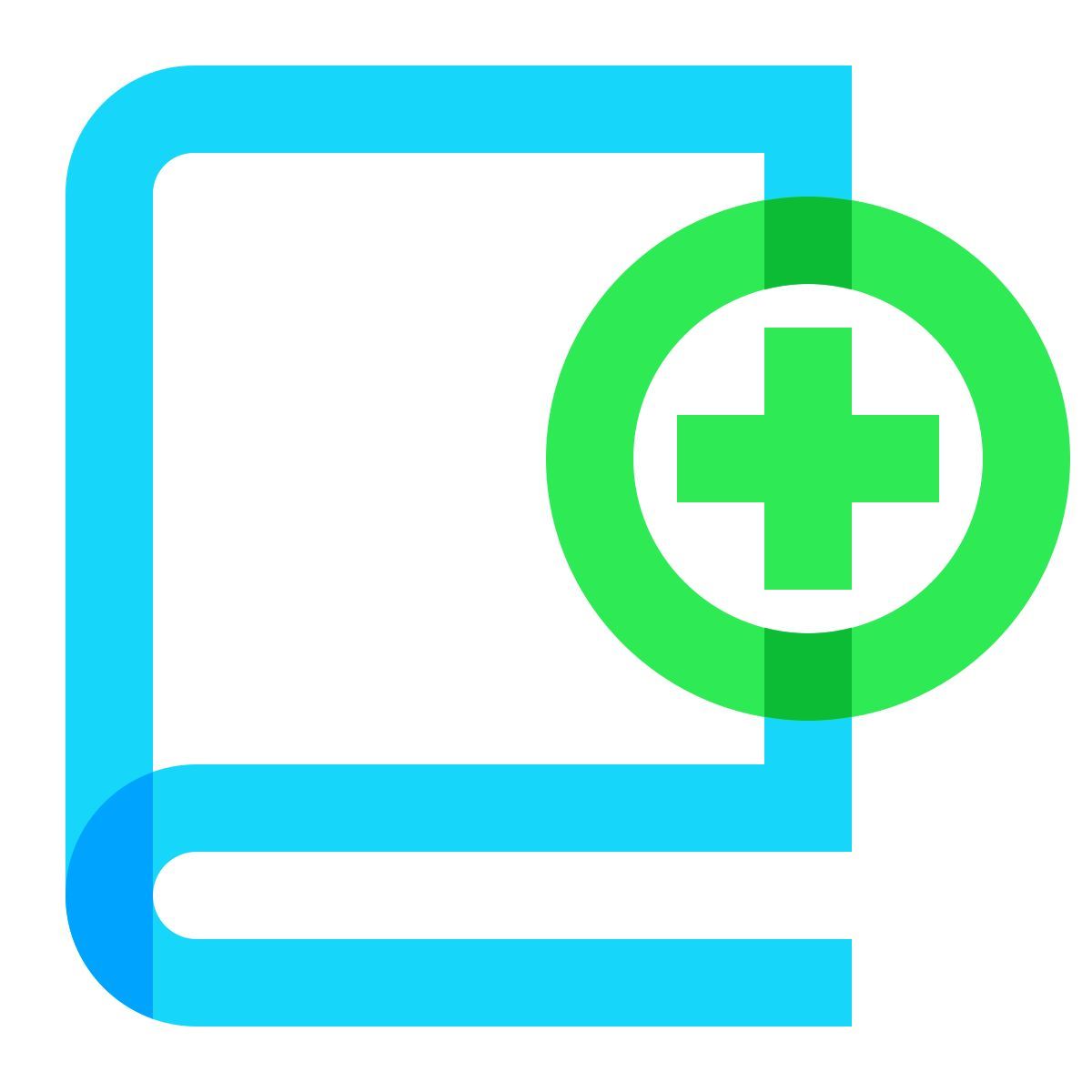 water color style 도서 추가 icon