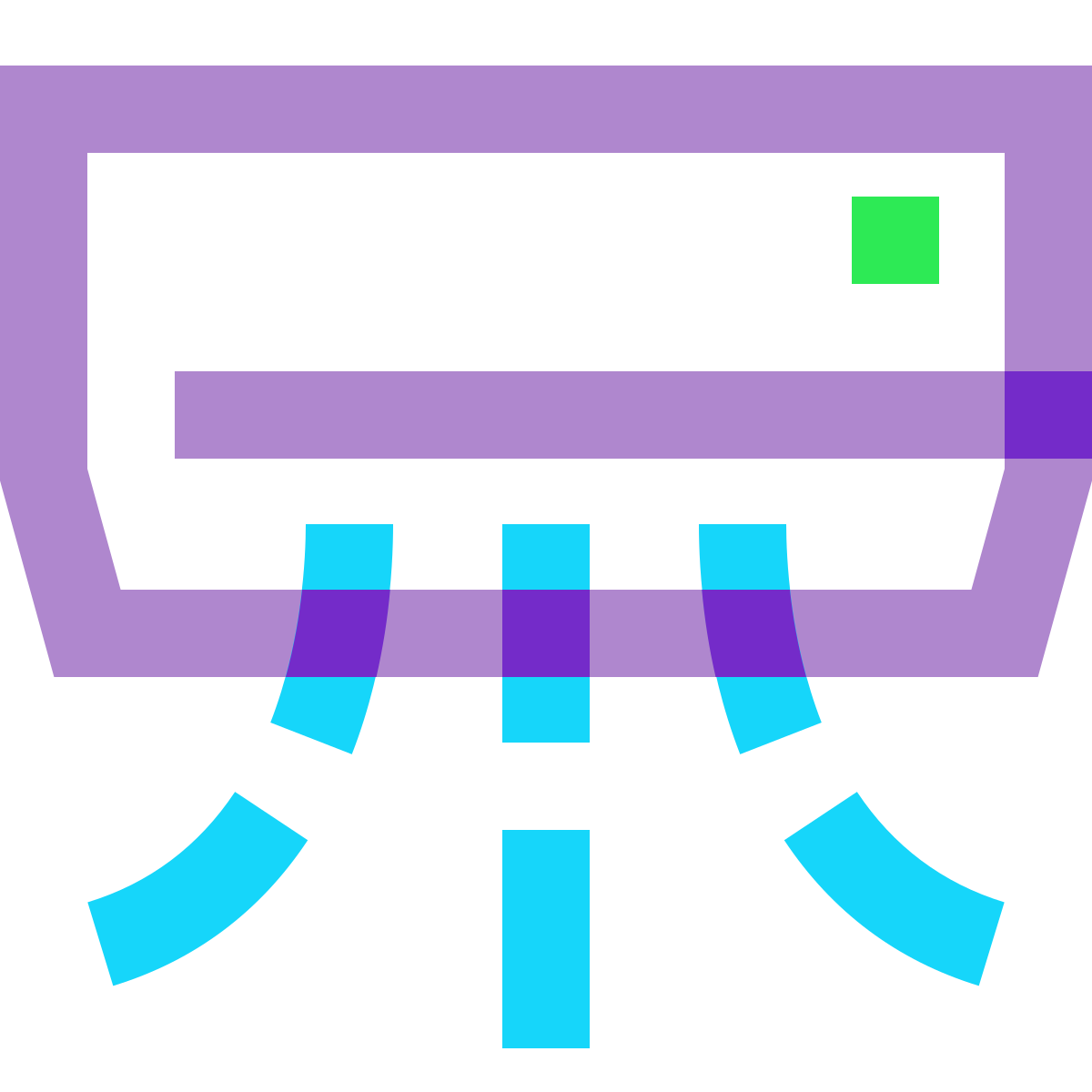 water color style air conditioner icon