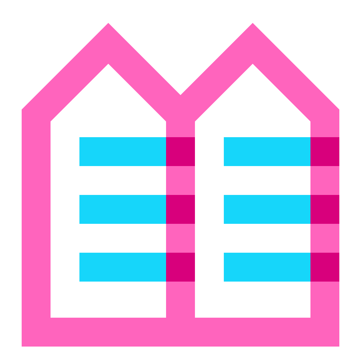 water color style apartment icon