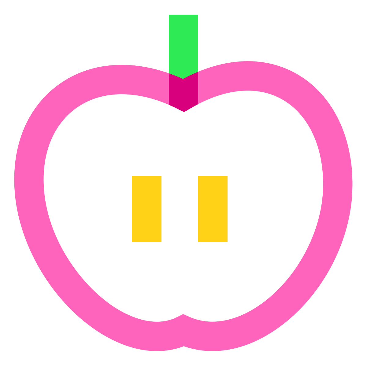 water color style apple icon