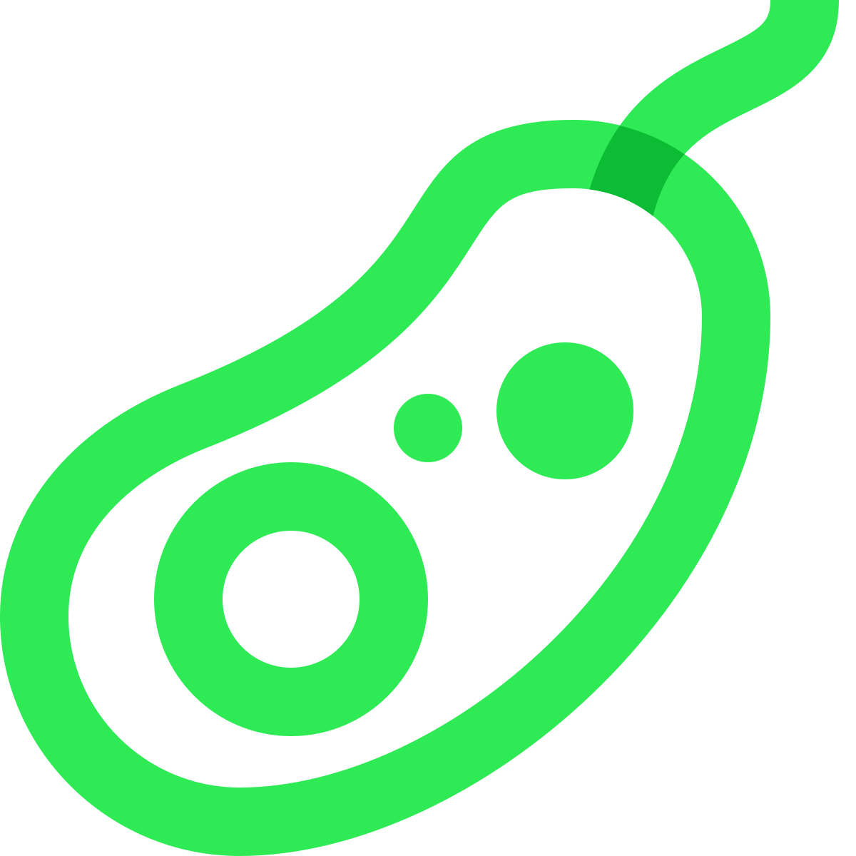 water color style bacteria icon