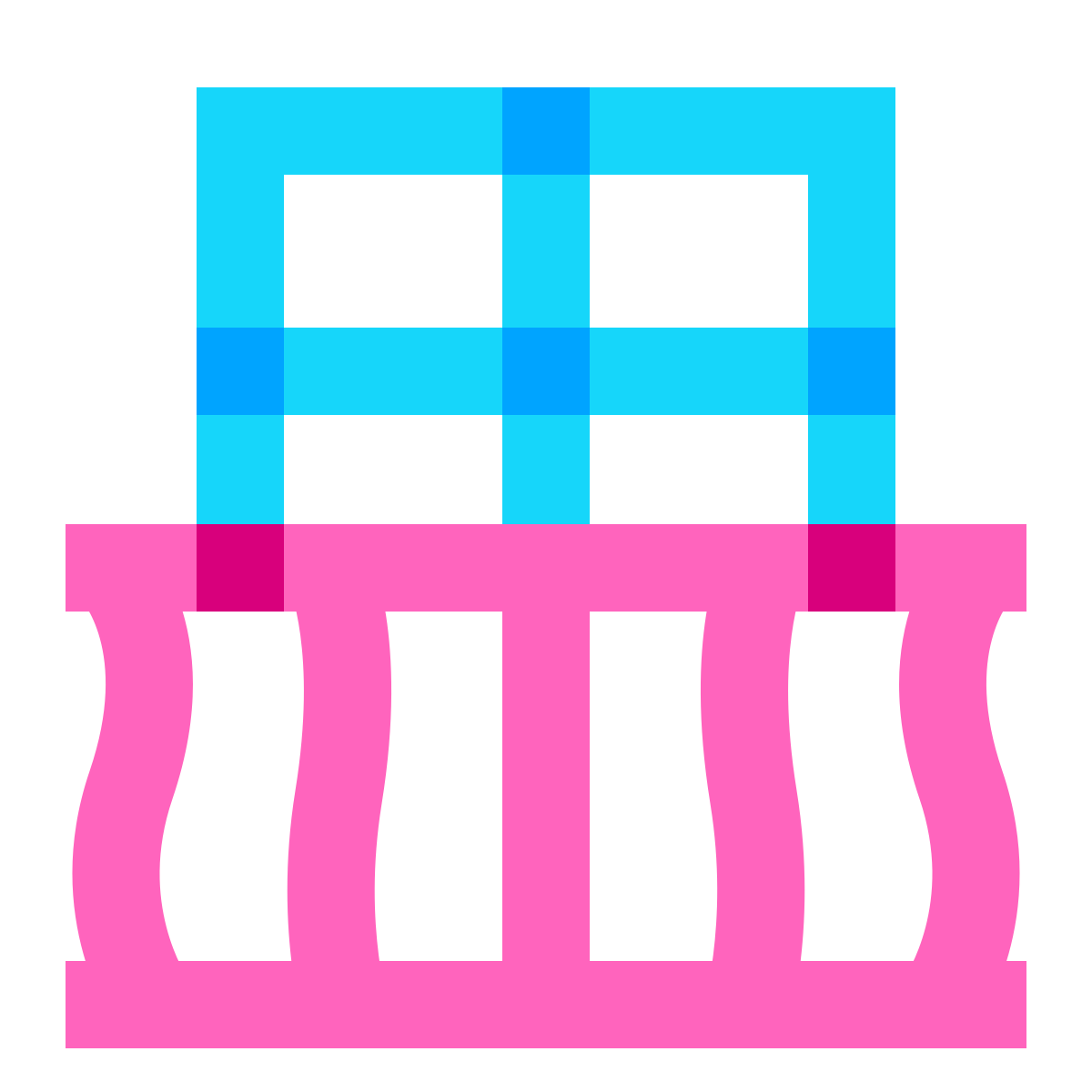 water color style balcony icon