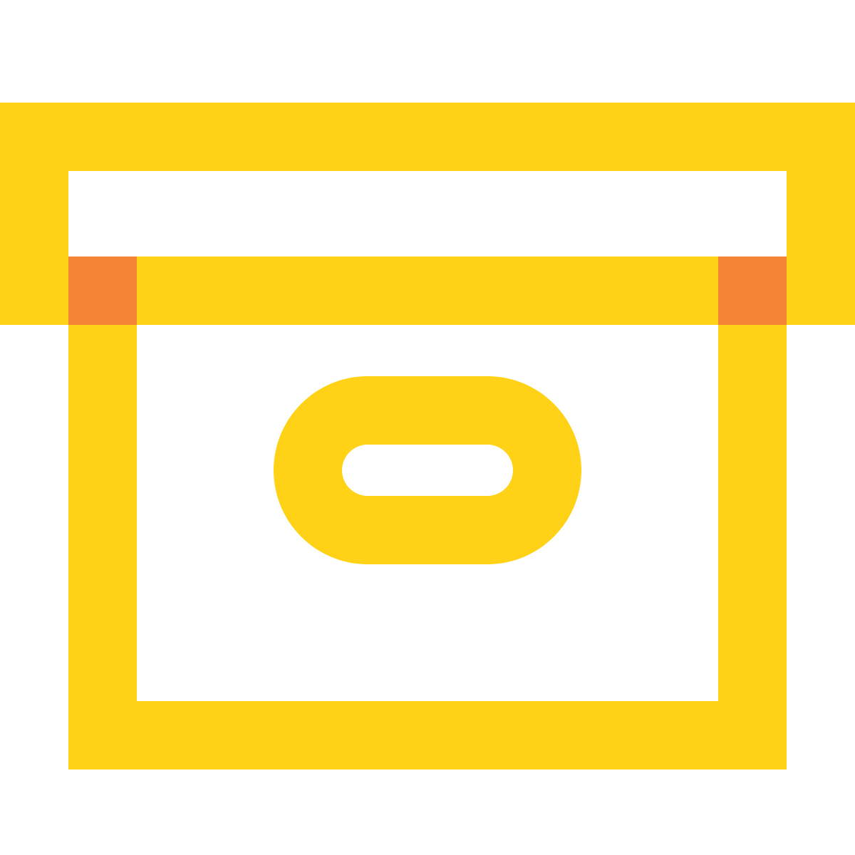 water color style box icon