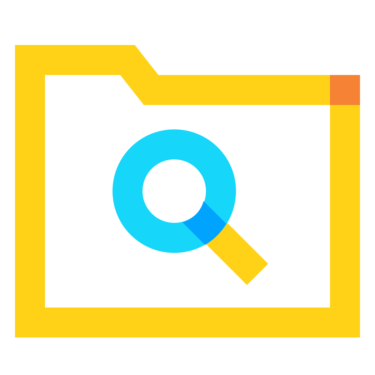 water color style browse folder icon