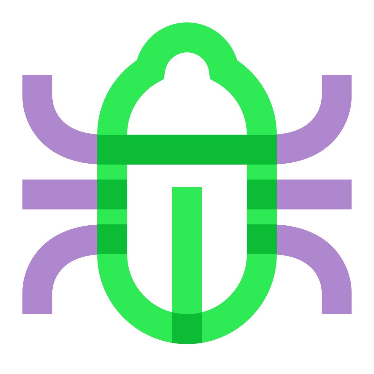 water color style bug icon