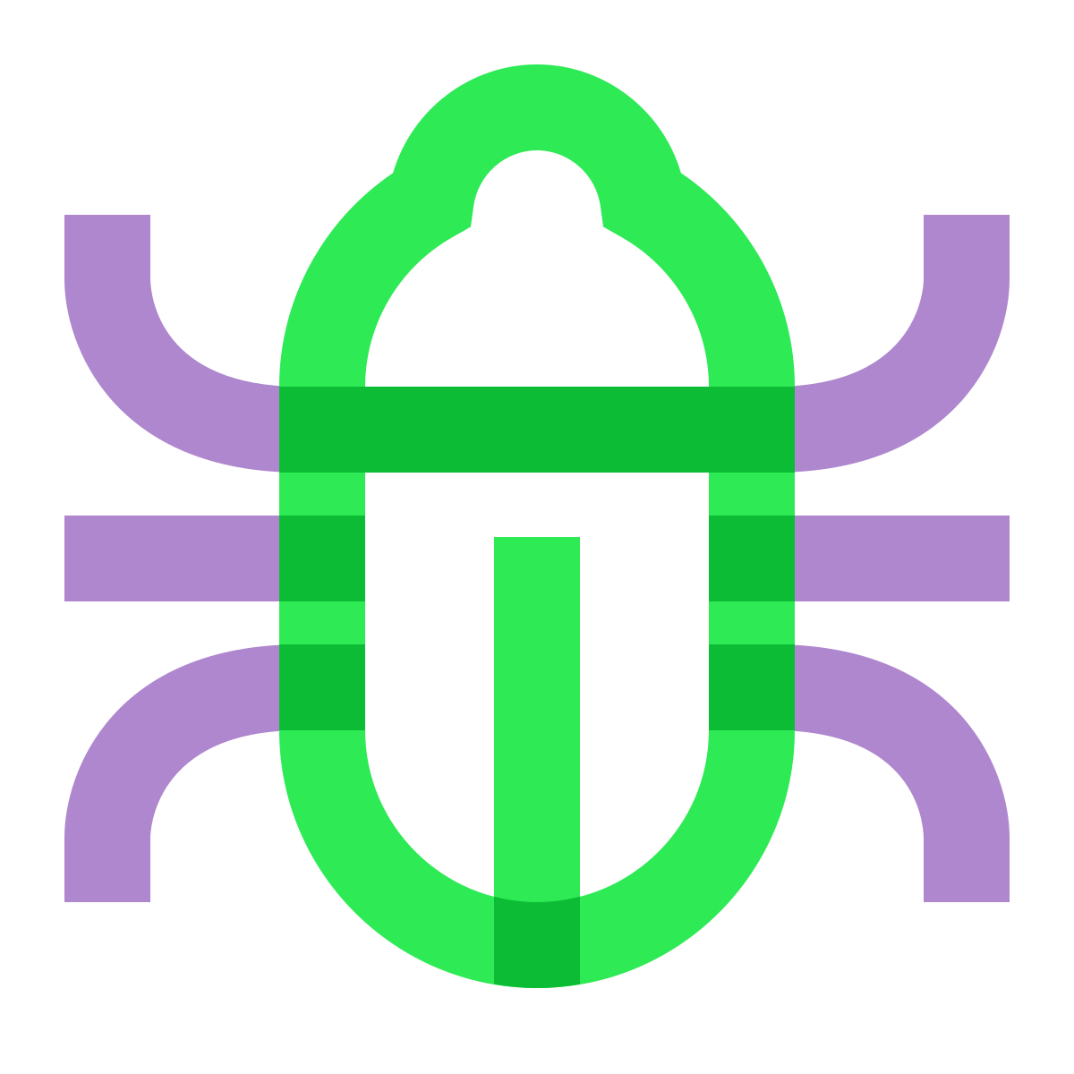 water color style bug icon