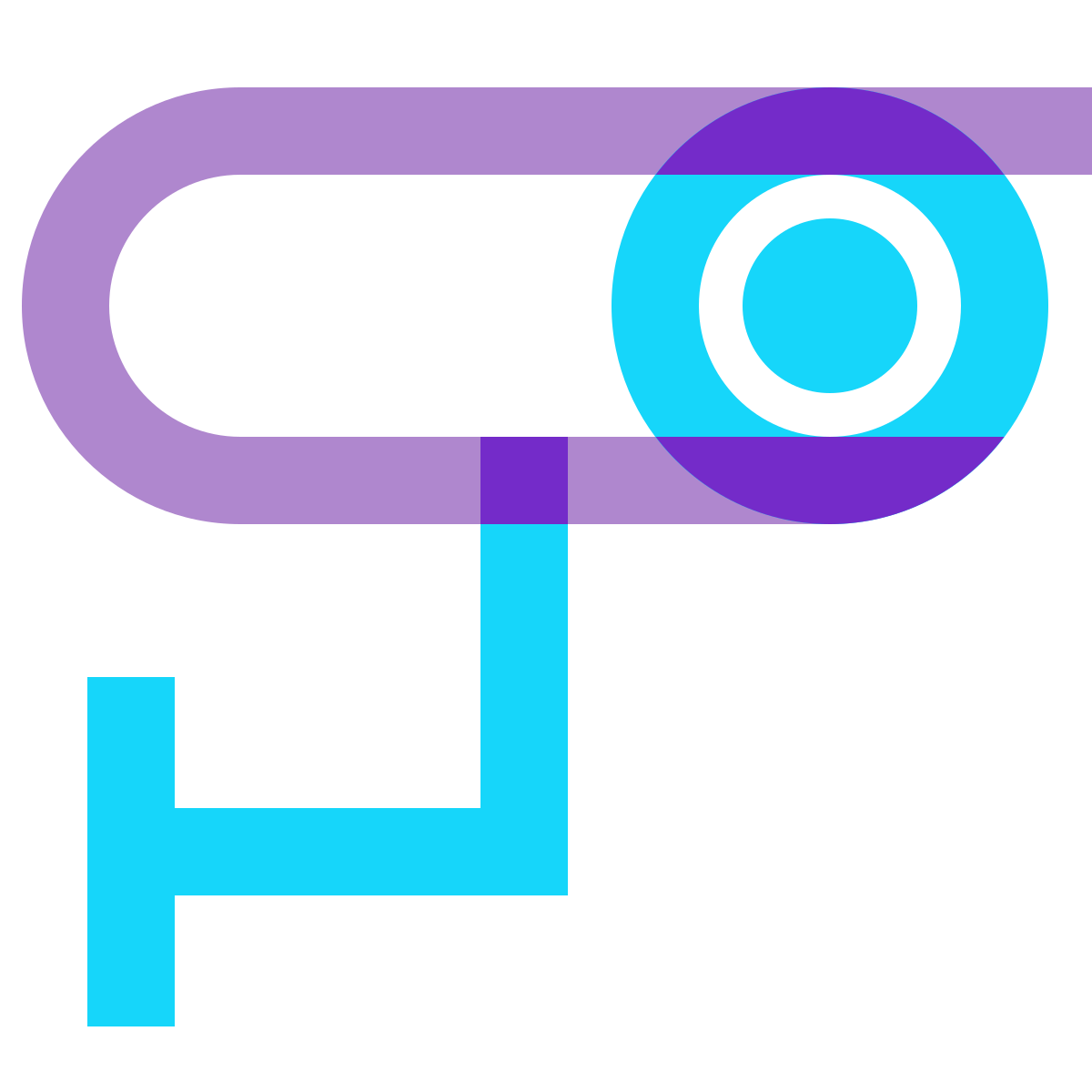 water color style bullet camera icon