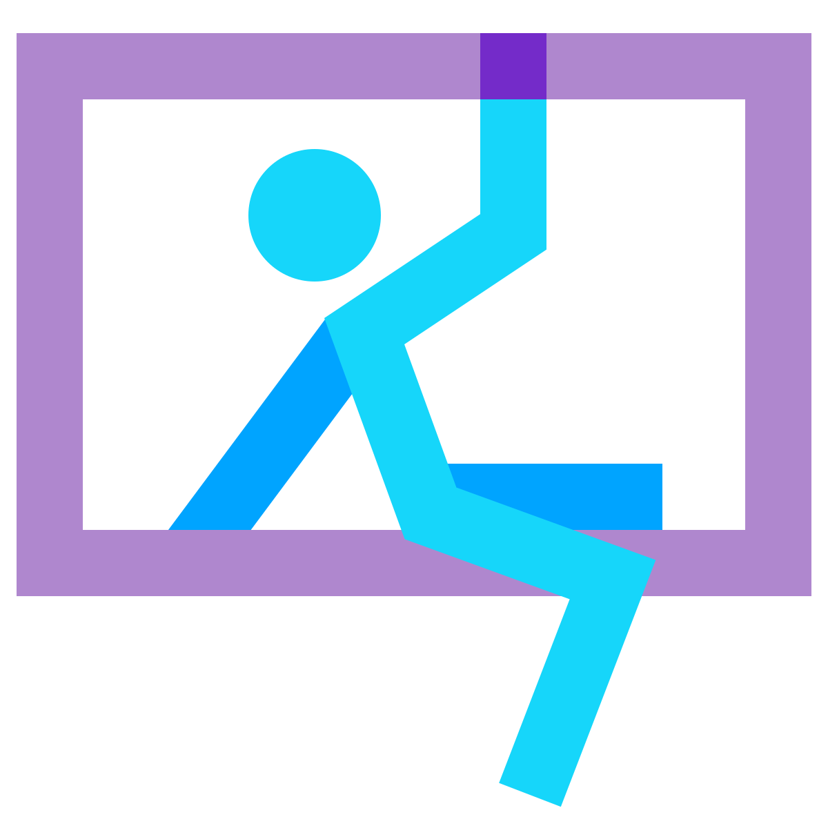water color style burglary icon