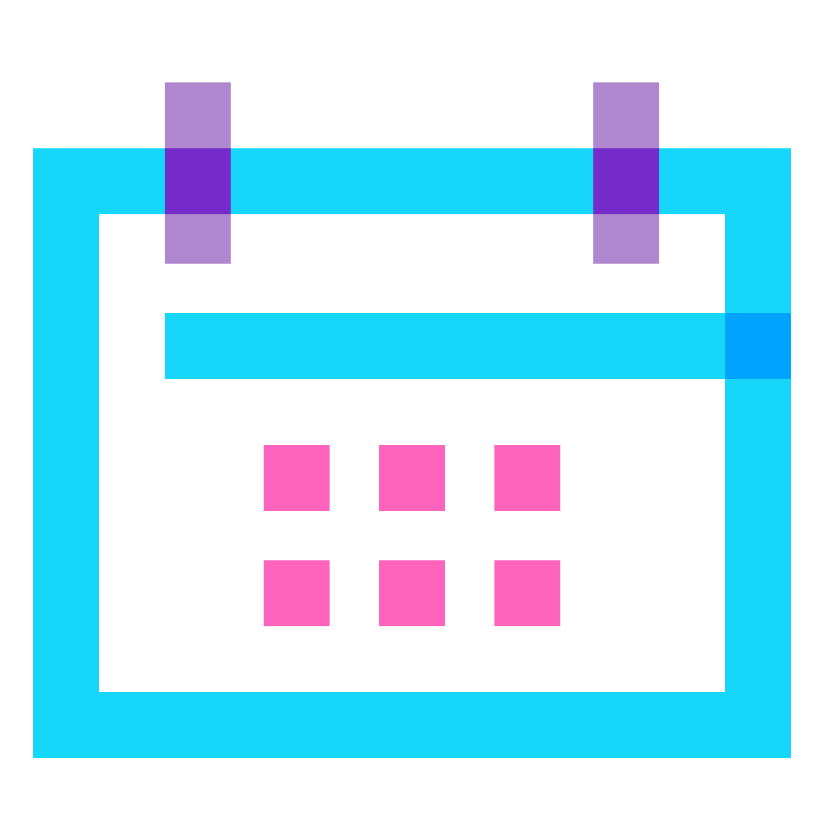 water color style calendar icon