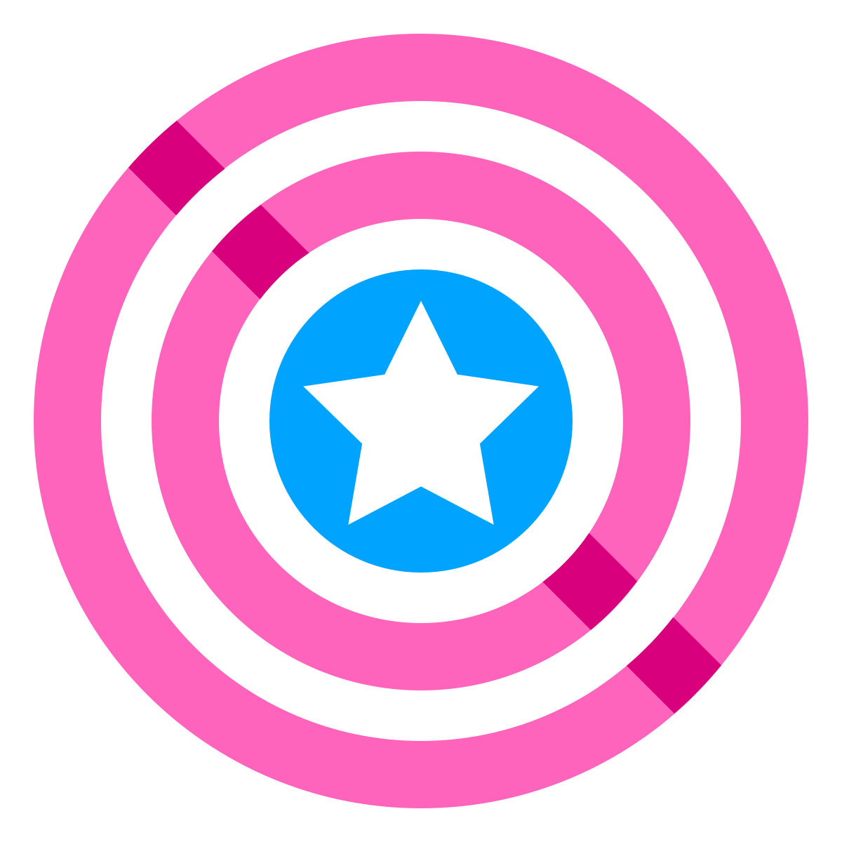water color style captain america icon