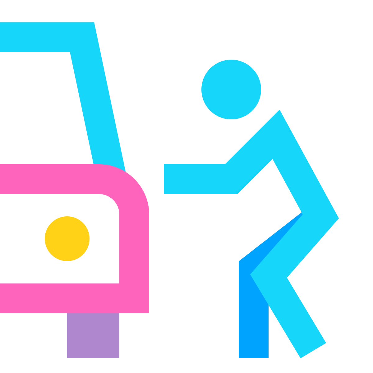 water color style car theft icon