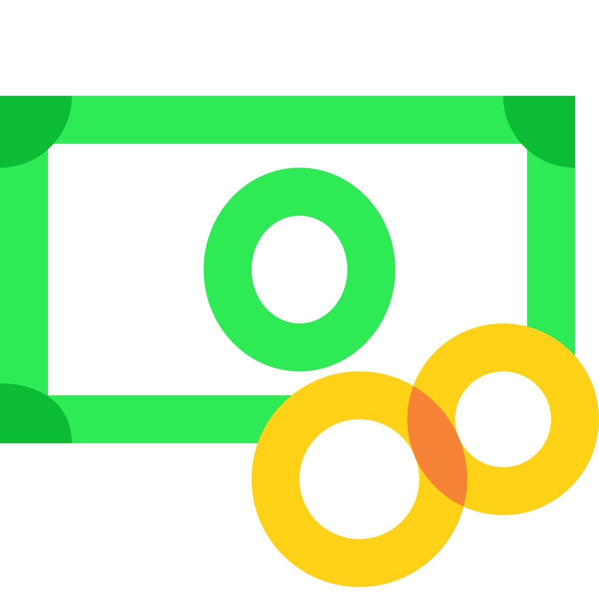 water color style kasse icon