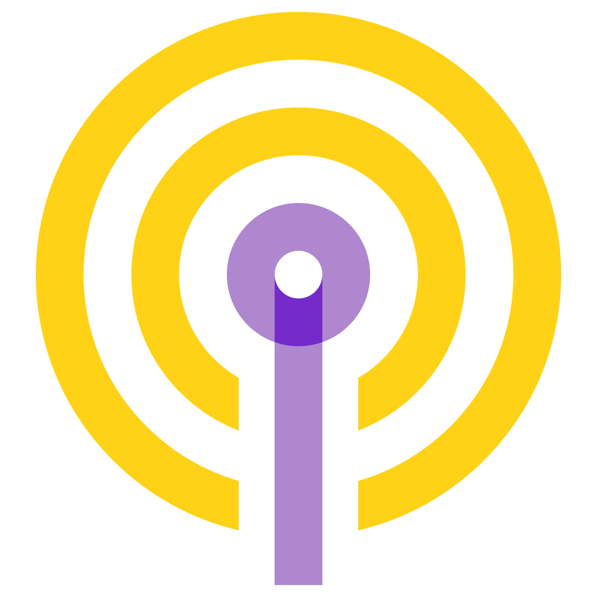 water color style cellular network icon