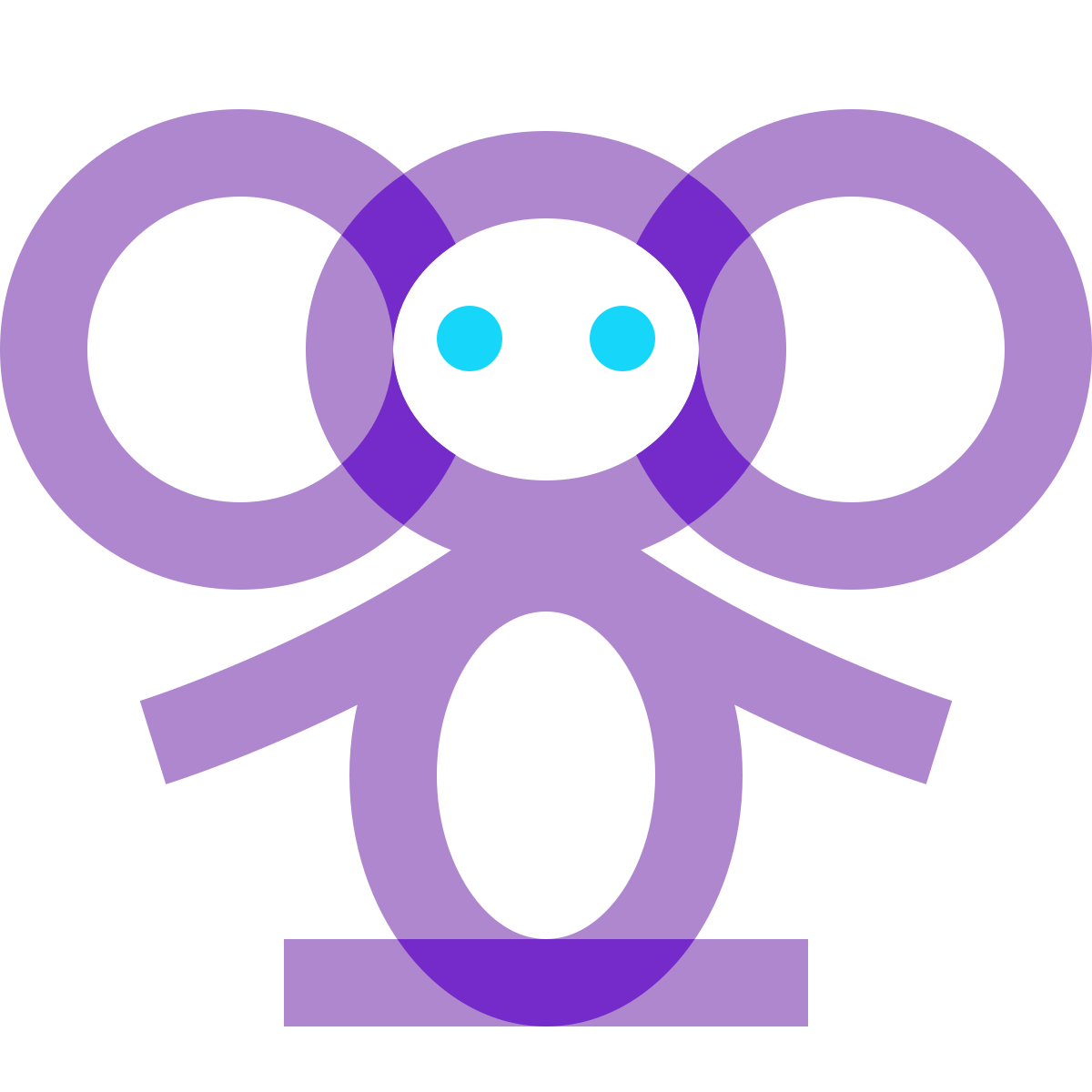 water color style cheburashka icon