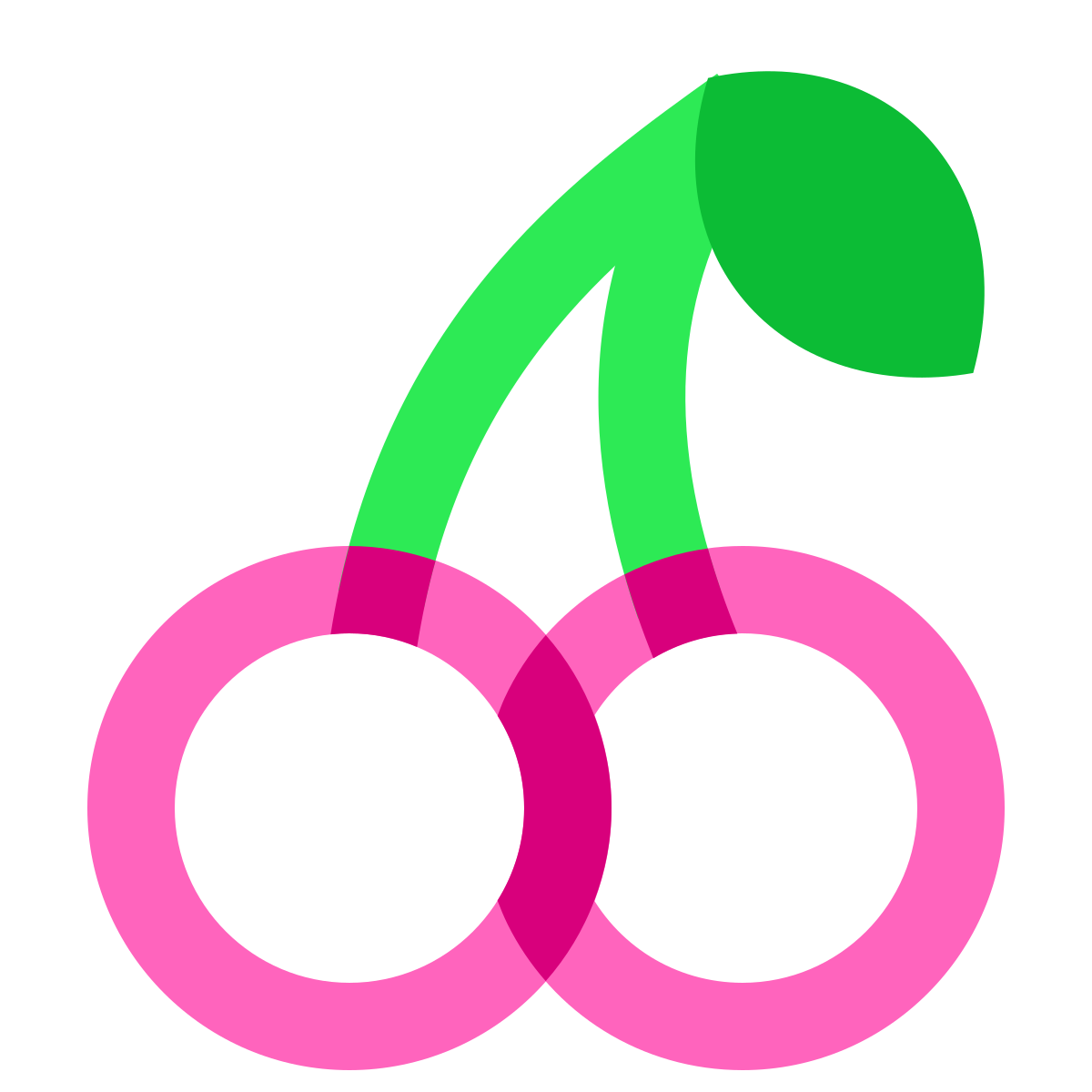 water color style cherry icon