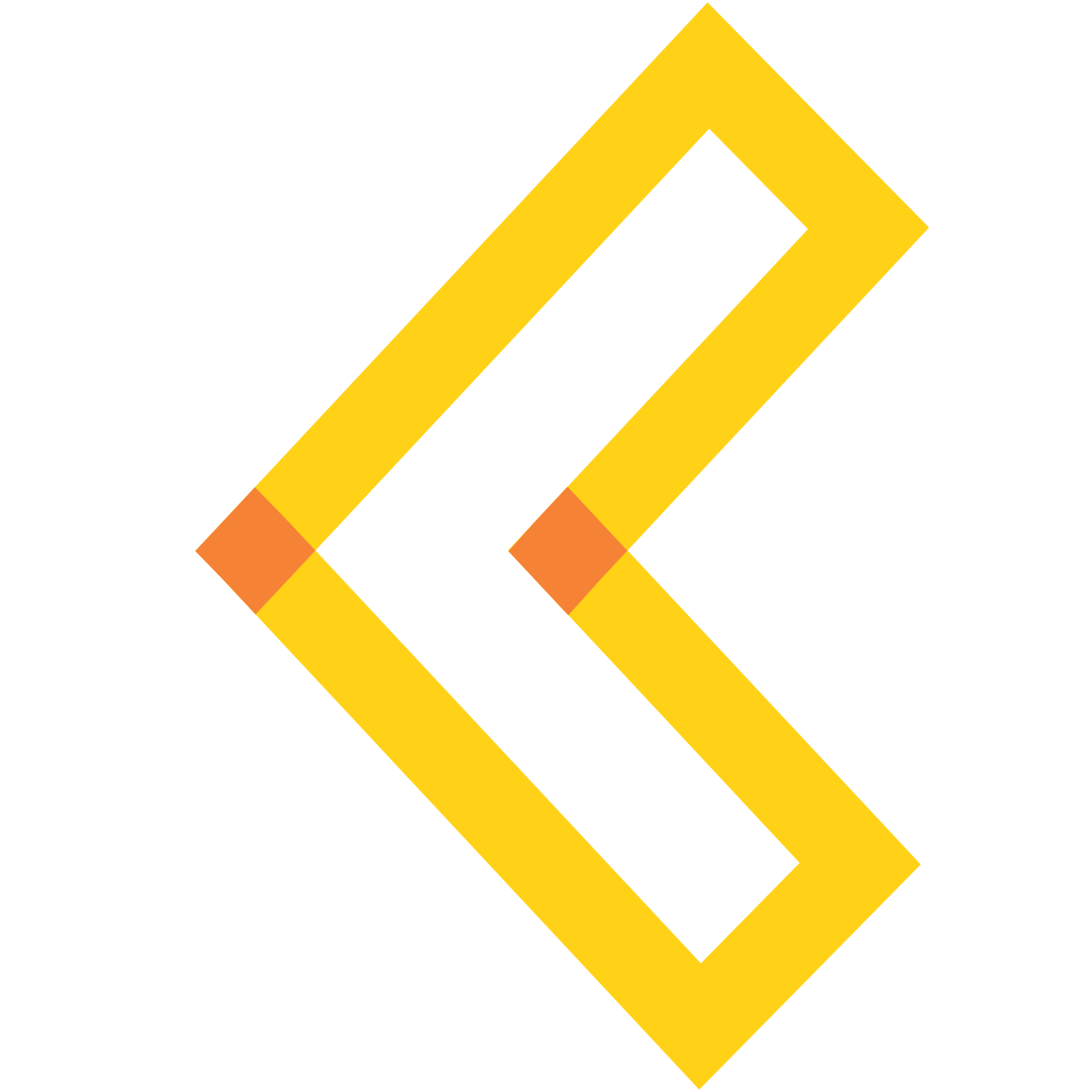 water color style chevron left icon