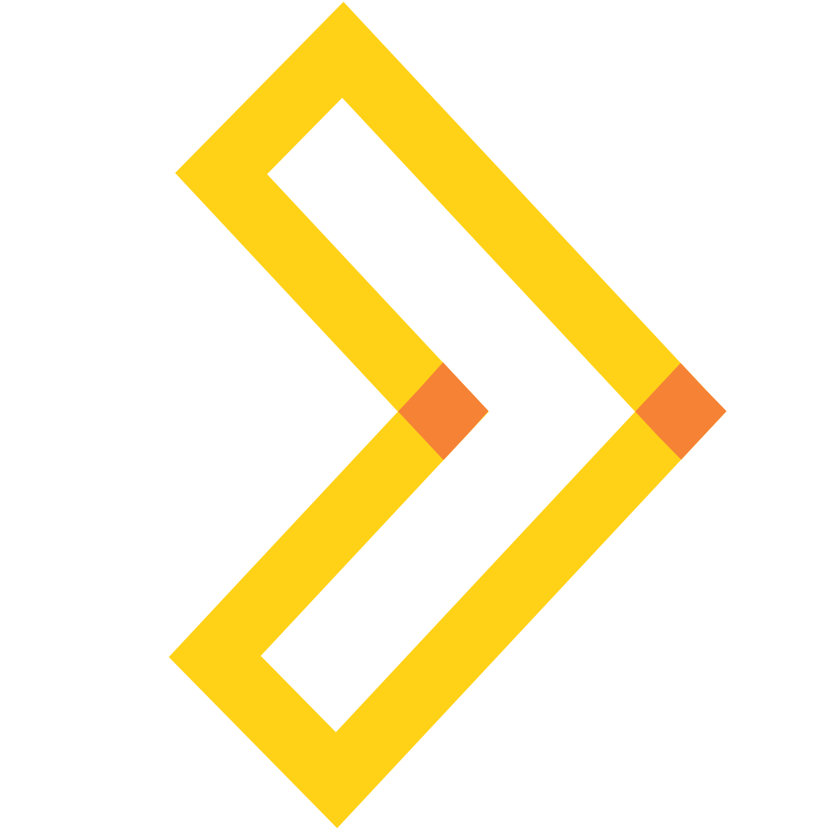 water color style chevron right icon