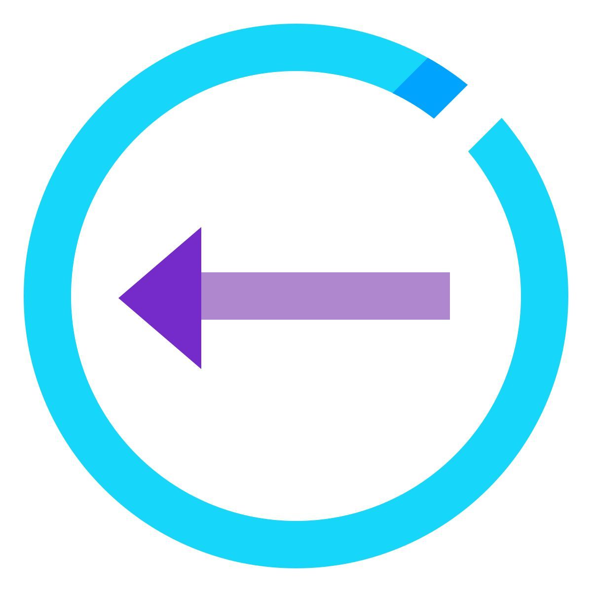 water color style go back icon