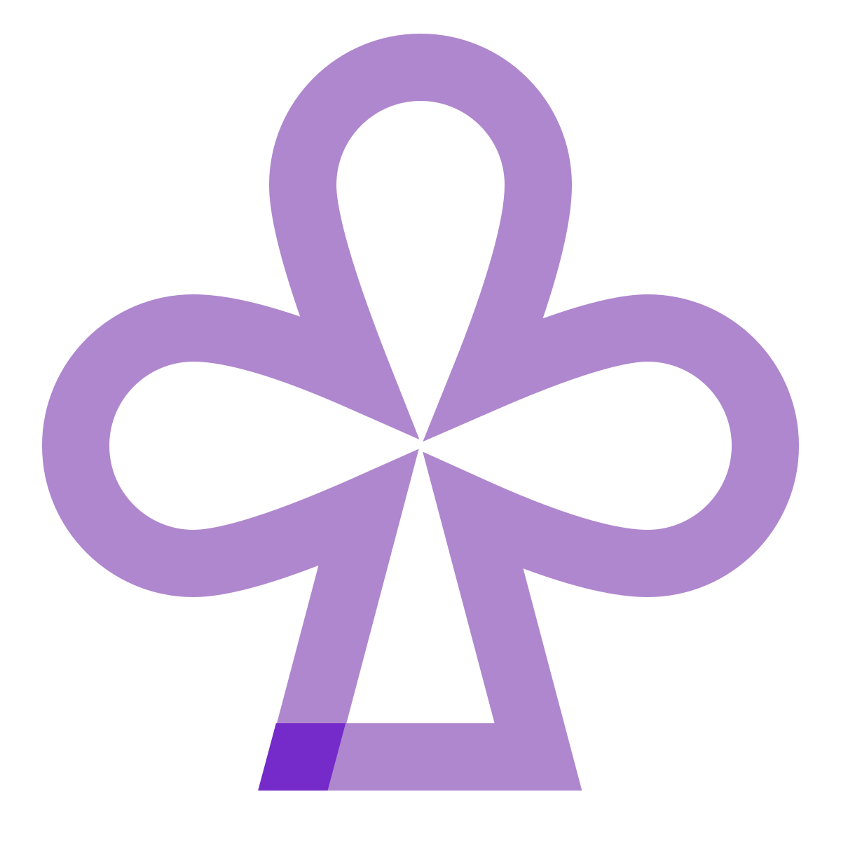 water color style clubs icon