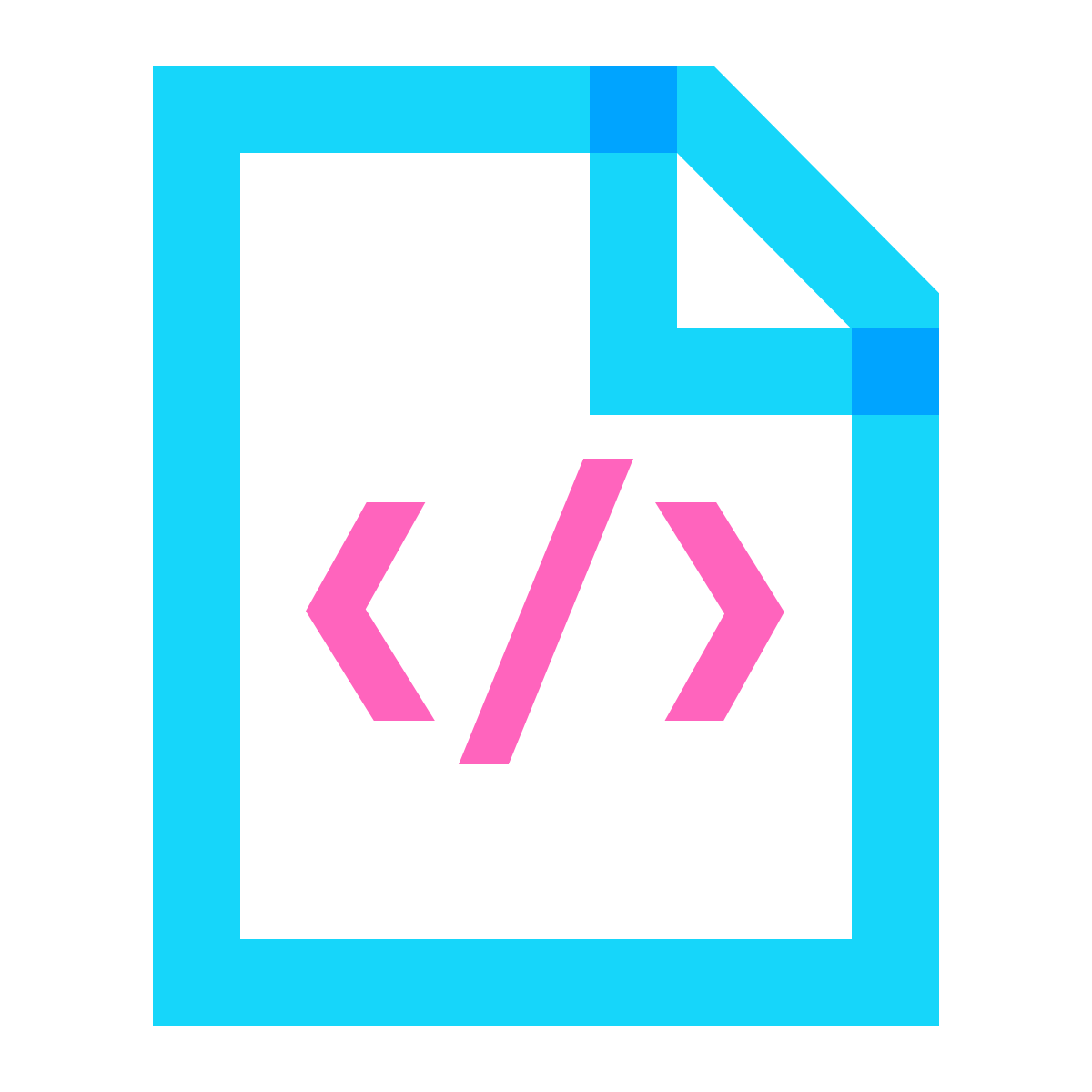 water color style code file icon