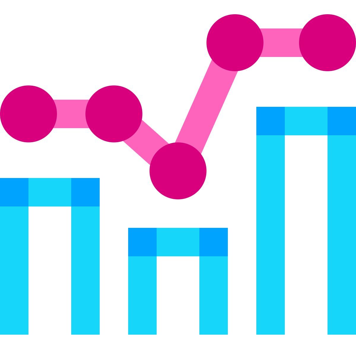 water color style 콤보 차트 icon
