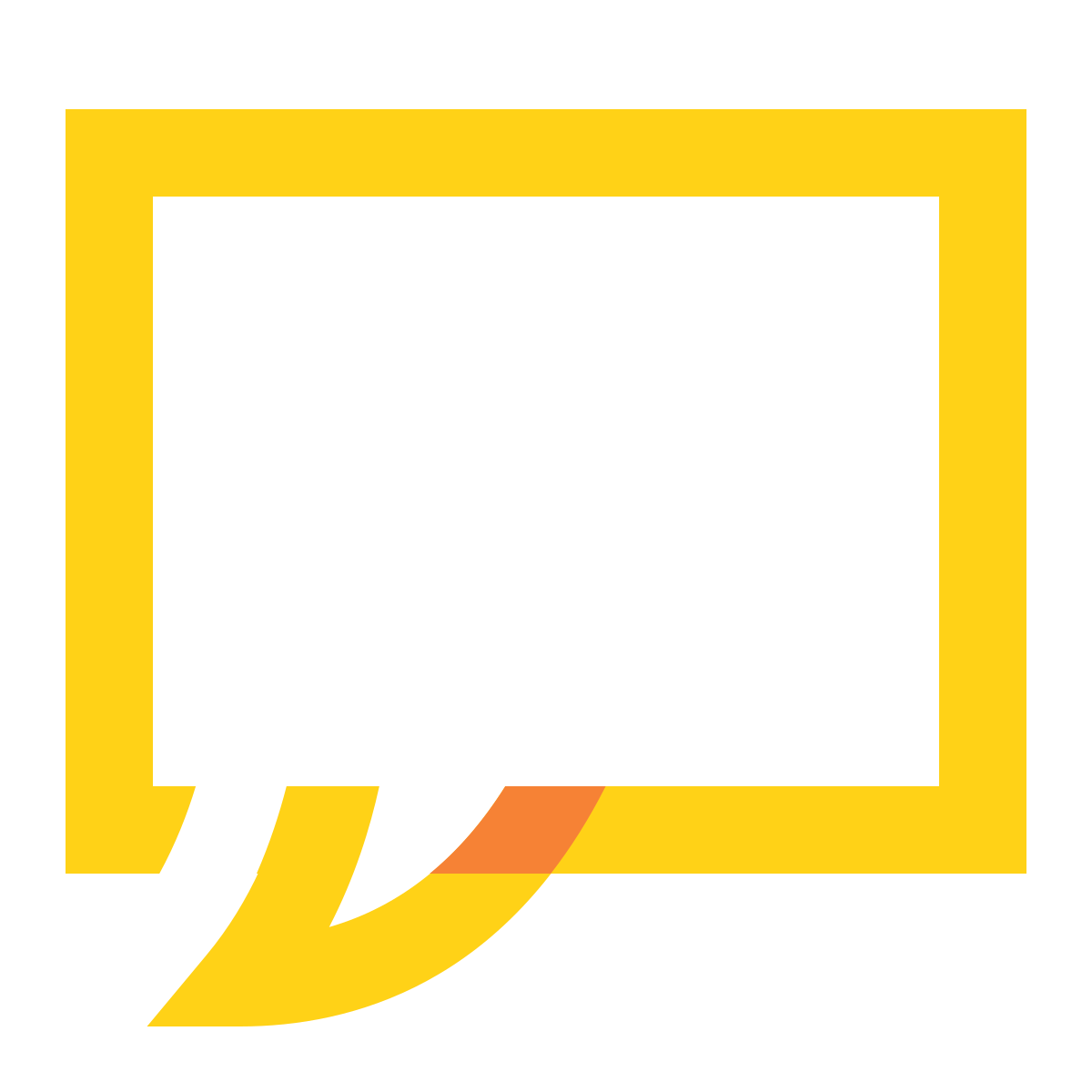 water color style comments icon