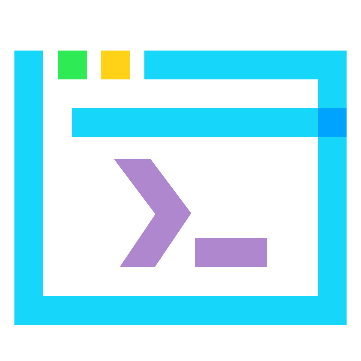 water color style console icon